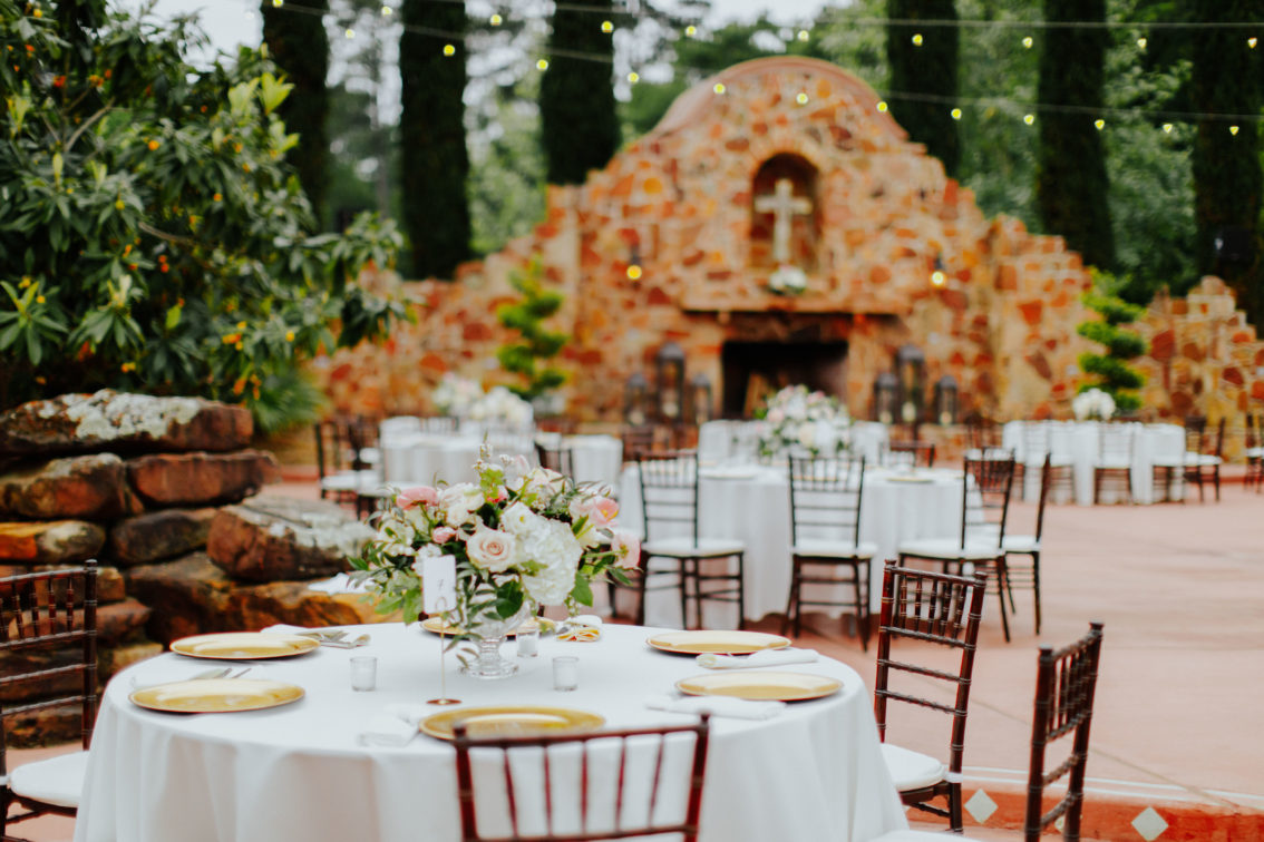 Outdoor Wedding Reception At Madera Estates In Conroe, Texas